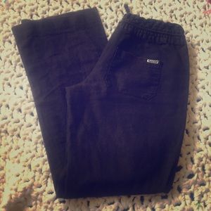 Sexy Black Roxy Beach Pants smock waistband